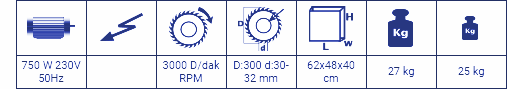 KD 305 - PORTATİF DERECELİ KESME MAKİNESİ