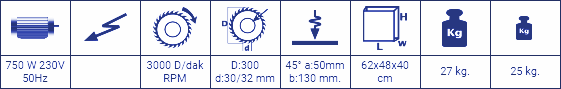 KY 305 - PORTATİF DERECELİ KESME MAKİNESİ